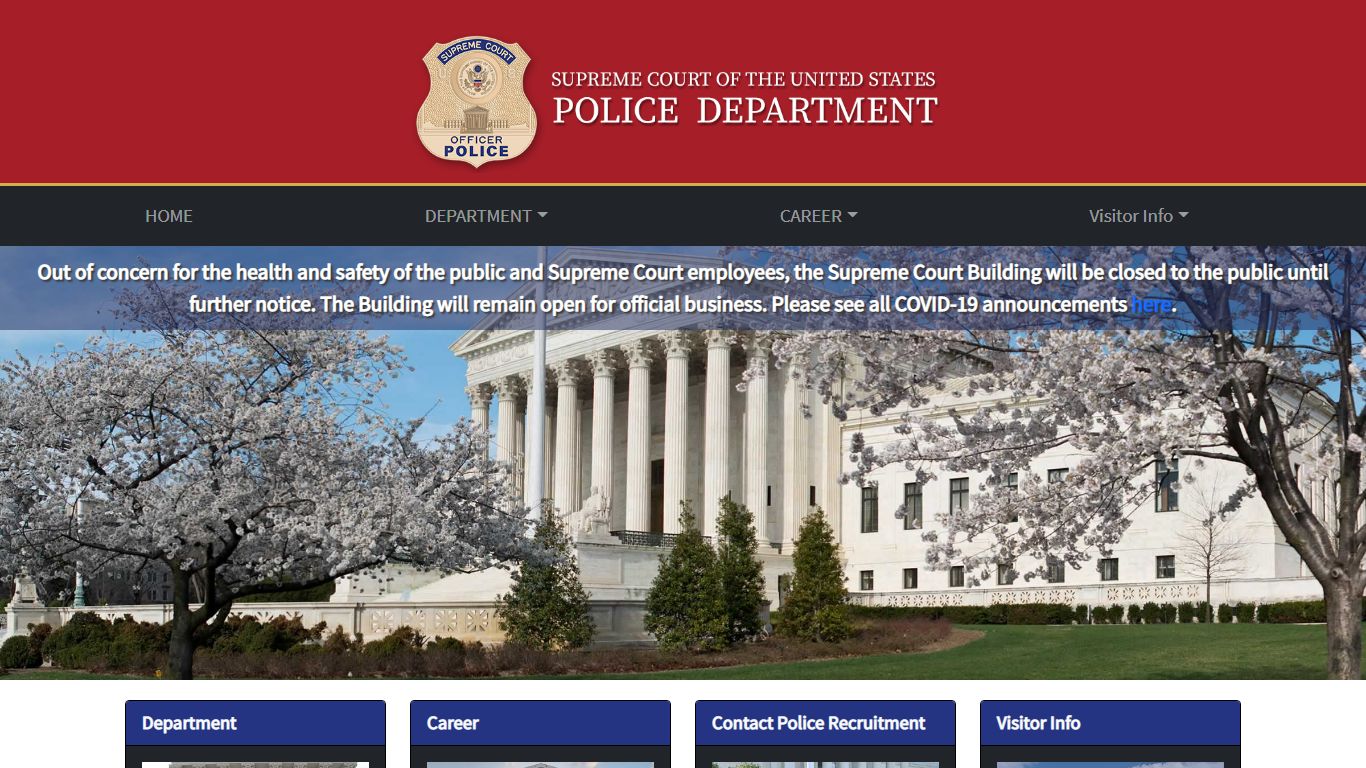 Home - Supreme Court of the United States Police Department